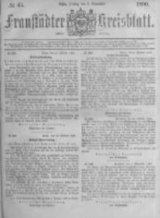 Fraust&auml;dter Kreisblatt. 1880.11.05 Nr45