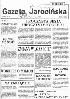 Gazeta Jarocińska 1991.11.15 Nr58(II)