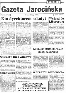Gazeta Jarocińska 1992.02.14 Nr7(71)