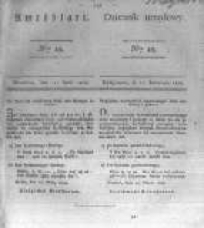 Amtsblatt der K&ouml;niglichen Preussischen Regierung zu Bromberg. 1828.04.11 No.15