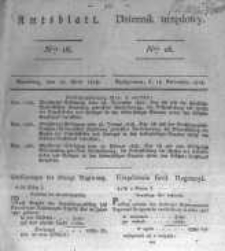 Amtsblatt der K&ouml;niglichen Preussischen Regierung zu Bromberg. 1828.04.18 No.16