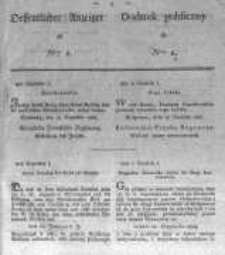 Oeffentlicher Anzeiger zum Amtsblatt No.1. der K&ouml;nigl. Preuss. Regierung zu Bromberg. 1828