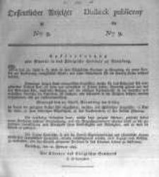 Oeffentlicher Anzeiger zum Amtsblatt No.9. der K&ouml;nigl. Preuss. Regierung zu Bromberg. 1828