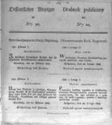 Oeffentlicher Anzeiger zum Amtsblatt No.10. der Königl. Preuss. Regierung zu Bromberg. 1828