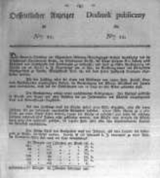 Oeffentlicher Anzeiger zum Amtsblatt No.11. der K&ouml;nigl. Preuss. Regierung zu Bromberg. 1828
