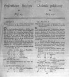 Oeffentlicher Anzeiger zum Amtsblatt No.17. der K&ouml;nigl. Preuss. Regierung zu Bromberg. 1828