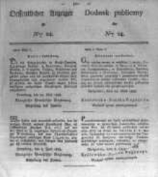Oeffentlicher Anzeiger zum Amtsblatt No.24. der K&ouml;nigl. Preuss. Regierung zu Bromberg. 1828
