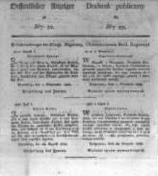 Oeffentlicher Anzeiger zum Amtsblatt No.37. der K&ouml;nigl. Preuss. Regierung zu Bromberg. 1828
