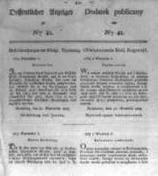 Oeffentlicher Anzeiger zum Amtsblatt No.42. der K&ouml;nigl. Preuss. Regierung zu Bromberg. 1828