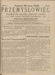 Przemysłowiec: tygodnik dla polskiego rzemiosła, przemysłu i handlu: organ Związku Towarzystw Przemysłowych 1905.07.29 R.2 Nr44
