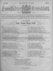 Fraust&auml;dter Kreisblatt. 1878.08.30 Nr35