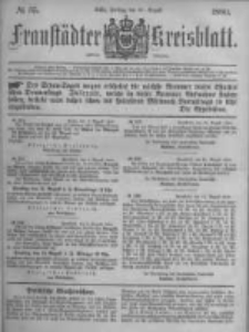 Fraustädter Kreisblatt. 1880.08.27 Nr35