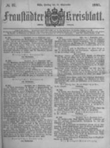 Fraust&auml;dter Kreisblatt. 1880.09.10 Nr37