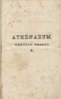 Athenauem: pismo poświęcone historii, literaturze, sztukom, krytyce itd. 1843 Nr1
