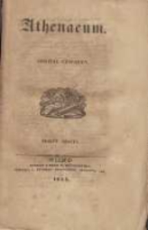 Athenaeum: pismo poświęcone historii, literaturze, sztukom, krytyce itd. 1844 Nr6