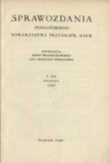 Sprawozdania Poznańskiego Towarzystwa Przyjaciół Nauk. 1957 R.21