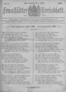 Fraust&auml;dter Kreisblatt. 1881.01.01 Nr1