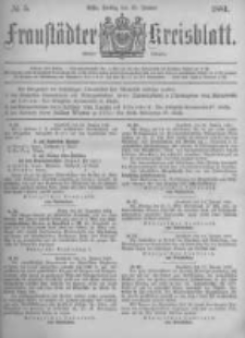 Fraustädter Kreisblatt. 1881.01.28 Nr5