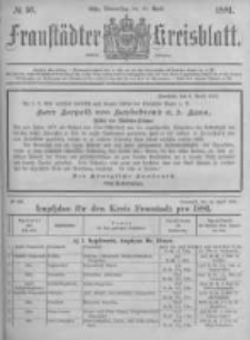 Fraustädter Kreisblatt. 1881.04.14 Nr16