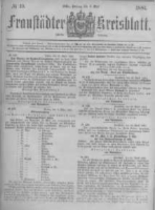 Fraust&auml;dter Kreisblatt. 1881.05.06 Nr19