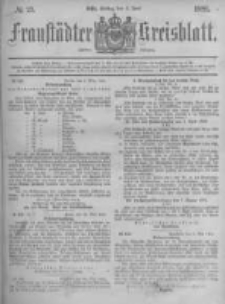 Fraust&auml;dter Kreisblatt. 1881.06.03 Nr23
