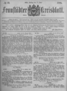 Fraust&auml;dter Kreisblatt. 1881.06.24 Nr26