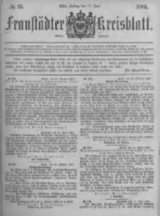 Fraustädter Kreisblatt. 1881.06.24 Nr26