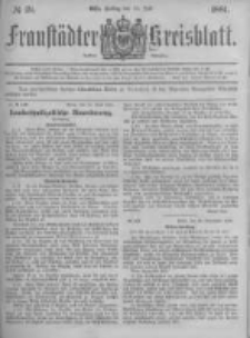 Fraust&auml;dter Kreisblatt. 1881.07.15 Nr29