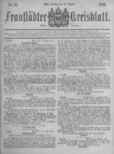 Fraustädter Kreisblatt. 1881.08.12 Nr33