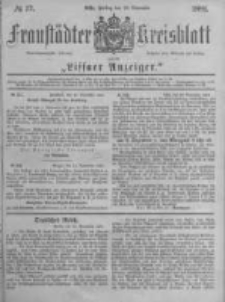 Fraust&auml;dter Kreisblatt. 1881.11.25 Nr57
