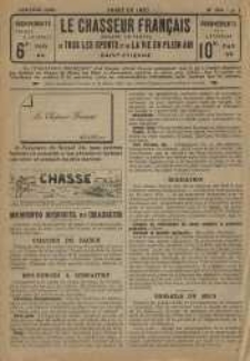 Le Chasseur Fran&ccedil;ais 1923 Nr01