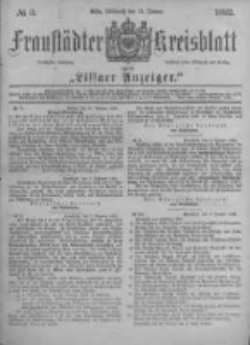 Fraust&auml;dter Kreisblatt. 1882.01.11 Nr3