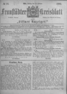 Fraustädter Kreisblatt. 1882.02.24 Nr16