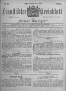 Fraust&auml;dter Kreisblatt. 1882.04.05 Nr27