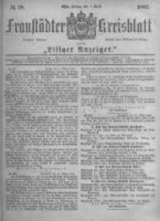 Fraust&auml;dter Kreisblatt. 1882.04.07 Nr28