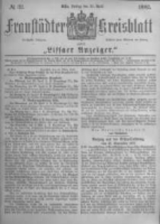 Fraust&auml;dter Kreisblatt. 1882.04.21 Nr32
