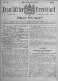 Fraustädter Kreisblatt. 1882.04.21 Nr32