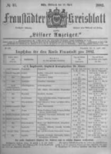 Fraustädter Kreisblatt. 1882.04.26 Nr33