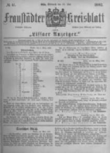 Fraust&auml;dter Kreisblatt. 1882.05.24 Nr41