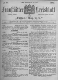 Fraustädter Kreisblatt. 1882.05.31 Nr43