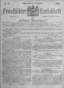 Fraust&auml;dter Kreisblatt. 1882.09.29 Nr78