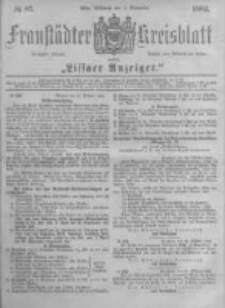 Fraust&auml;dter Kreisblatt. 1882.11.01 Nr87