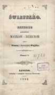 Światełko : pismo poświęcone matkom i dzieciom 1862, posz. 1