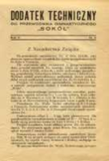 Dodatek Techniczny do Przewodnika Gimnastycznego "Sokół" 1929 R.5 Nr4