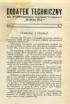 Dodatek Techniczny do Przewodnika Gimnastycznego "Sok&oacute;ł" 1929 R.5 Nr7