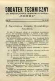 Dodatek Techniczny do Przewodnika Gimnastycznego "Sokół" 1929 R.5 Nr11/12