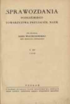 Sprawozdania Poznańskiego Towarzystwa Przyjaci&oacute;ł Nauk. 1948 R.15