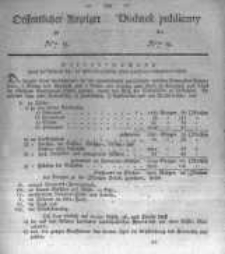 Oeffentlicher Anzeiger zum Amtsblatt No.9. der K&ouml;nigl. Preuss. Regierung zu Bromberg. 1830
