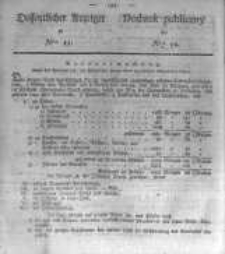 Oeffentlicher Anzeiger zum Amtsblatt No.11. der K&ouml;nigl. Preuss. Regierung zu Bromberg. 1830