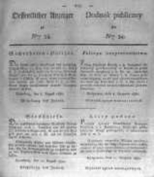 Oeffentlicher Anzeiger zum Amtsblatt No.34. der K&ouml;nigl. Preuss. Regierung zu Bromberg. 1830
